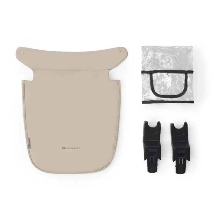 Kinderkraft, Newly 3in1 Mink Pro, wózek wielofunkcyjny, Sand Beige