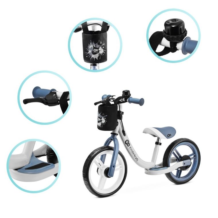 Kinderkraft, Space 2021, rowerek biegowy, Peach Coral