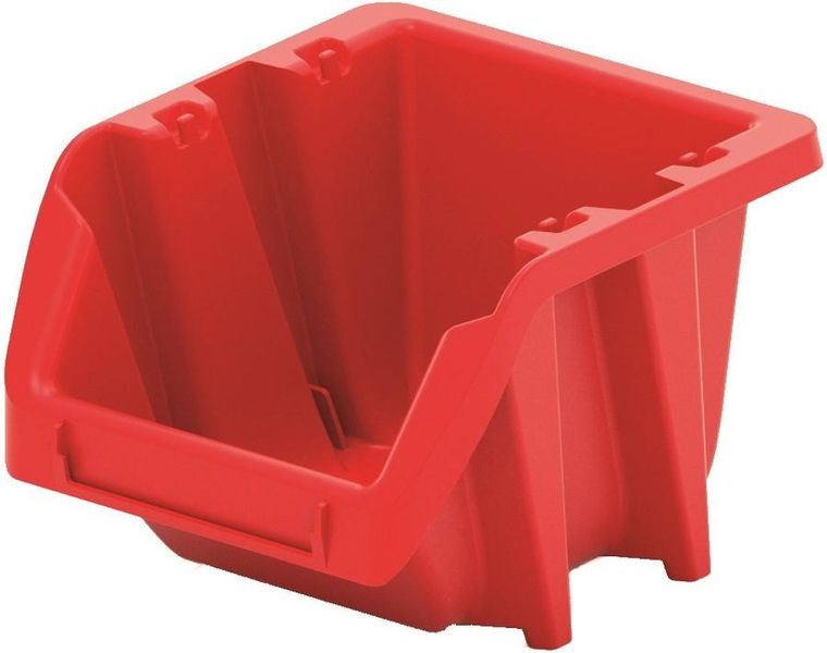 Kistenberg, zestaw pojemników warsztatowych, Bineer short, 10 szt., czerwony
