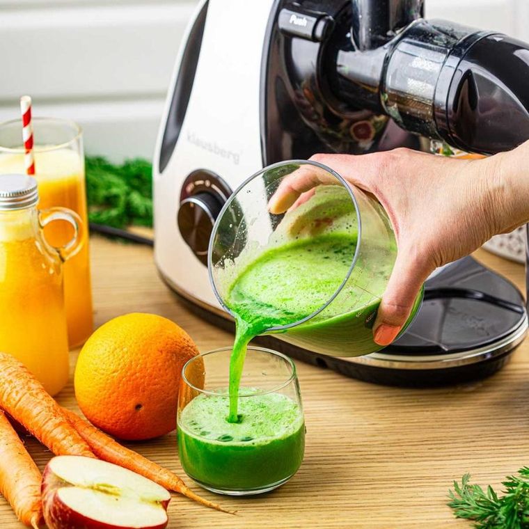 Klausberg, sokowirówka, wyciskarka wolnoobrotowa, biała, KB-7864