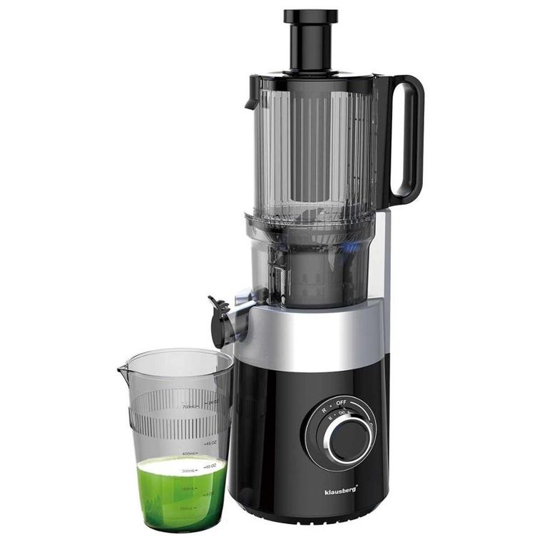 Klausberg, sokowirówka, wyciskarka wolnoobrotowa, pionowa, czarna, KB-7871