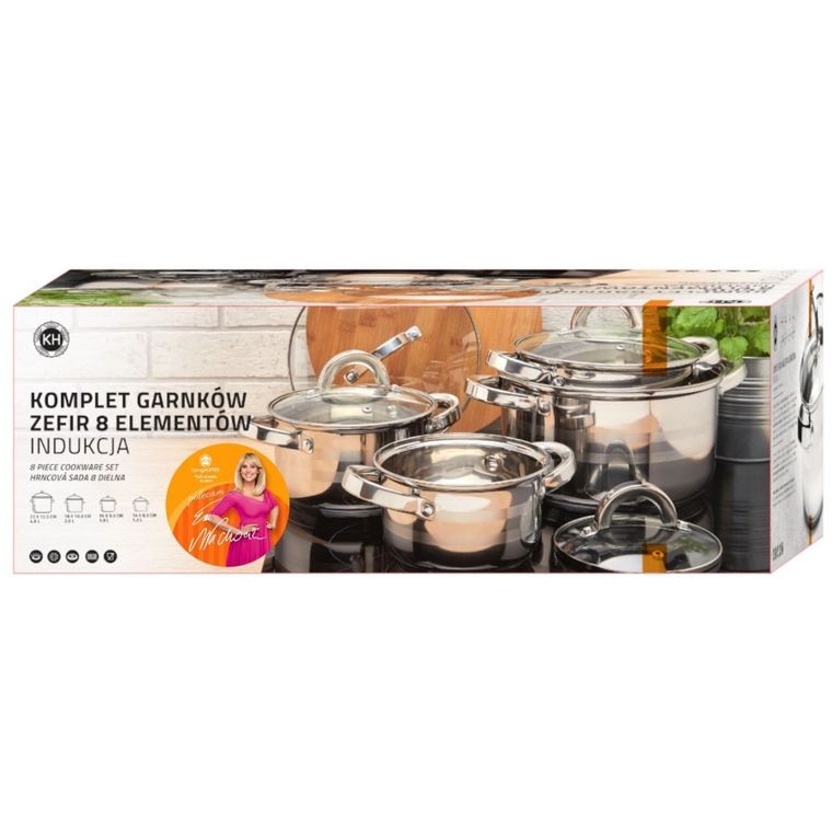 Könighoffer, Zefir, komplet garnków, 8 elementów