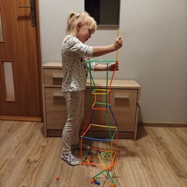 Kruzzel, klocki, słomki, 408 elementów