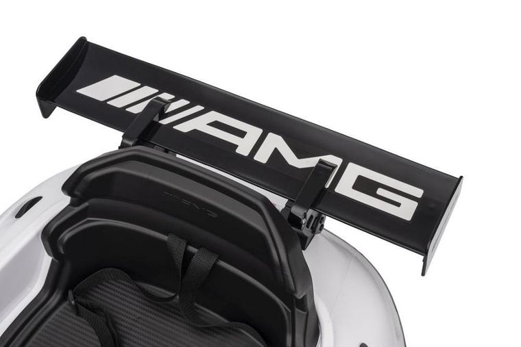 Lean Cars, Mercedes AMG GT3, pojazd na akumulator, biały