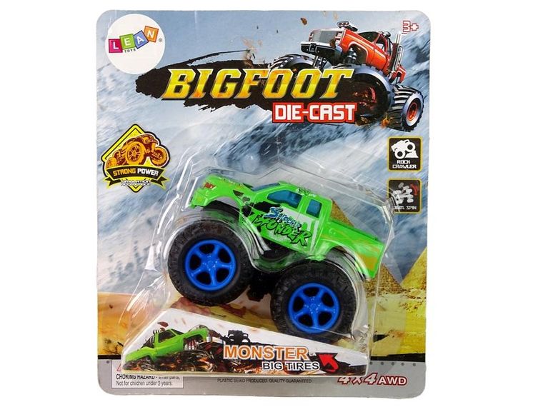 Lean Toys, BigFoot Die-Cast, pojazd z napędem i rampą, 1 szt.