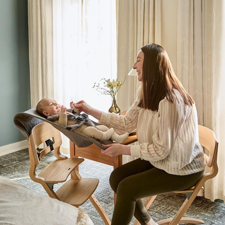 Leander, Newborn Seat, noworodkowe siedzisko do krzesełka do karmienia Louie i Classic, cool grey