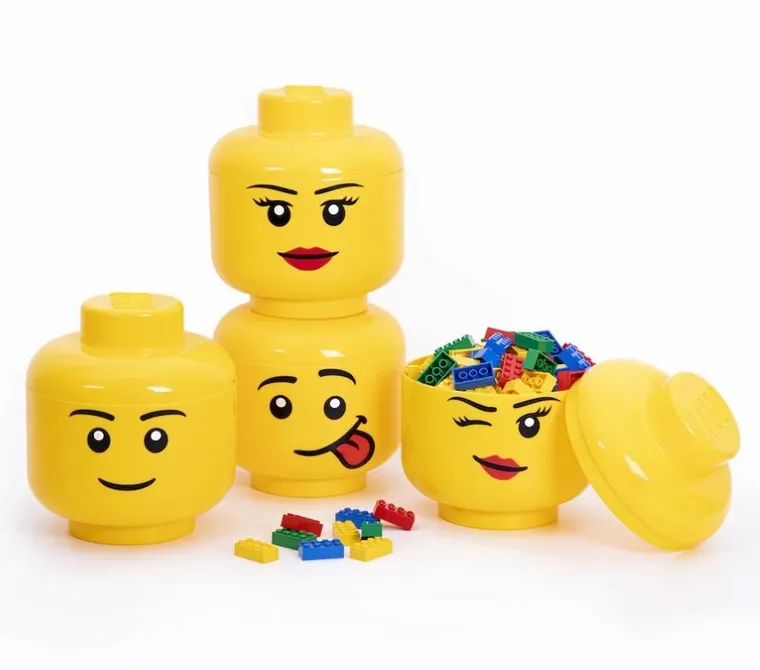 LEGO, mała głowa, chłopiec, pojemnik do przechowywania, rozmiar S, 2l