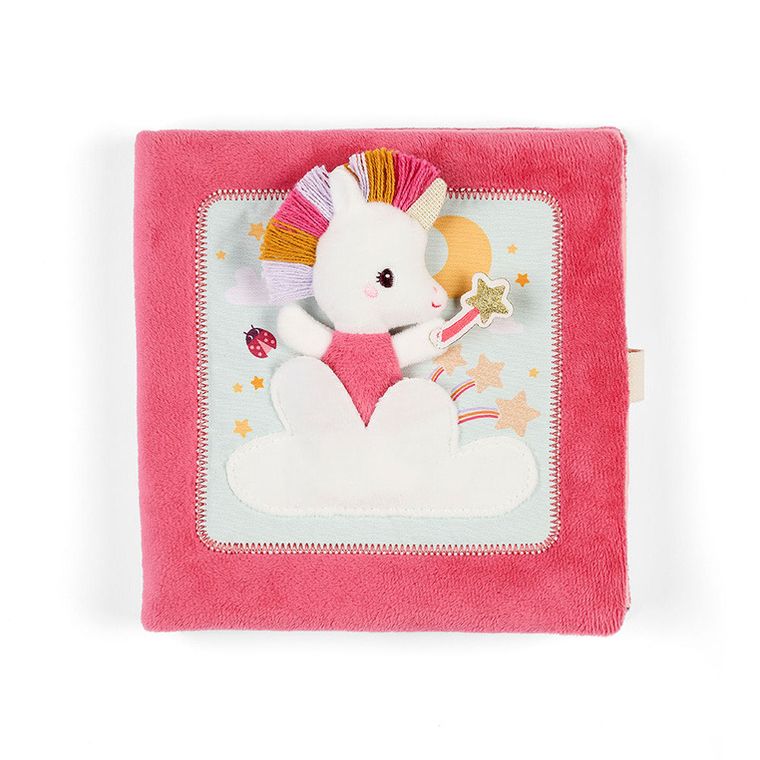 Lilliputiens, Jednorożec Lena, Strażniczka snów, książeczka aktywizująca z mini przytulanką, 18m+