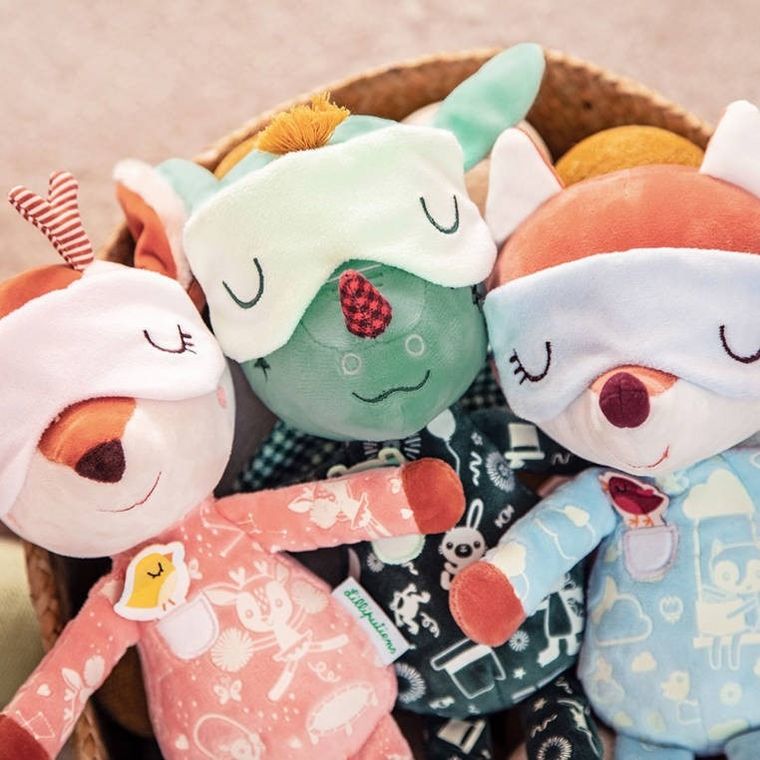 Lilliputiens, maskotka do spania z elementami fluorescencyjnymi, Sarenka Stella, 6m+