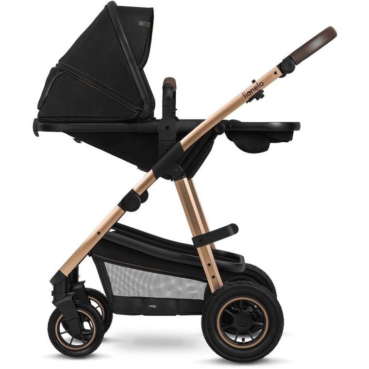 Lionelo, Amber, wózek wielofunkcyjny, 3w1, Black Onyx