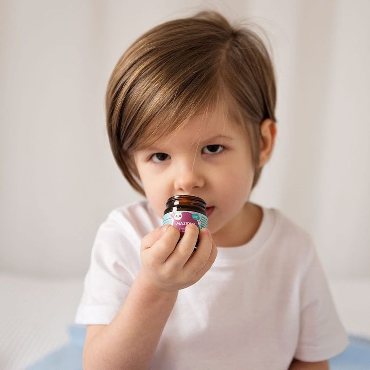 LullaLove, ziołowe mazidło wspierające z tymiankiem, paczulą i eukaliptusem, 30 ml