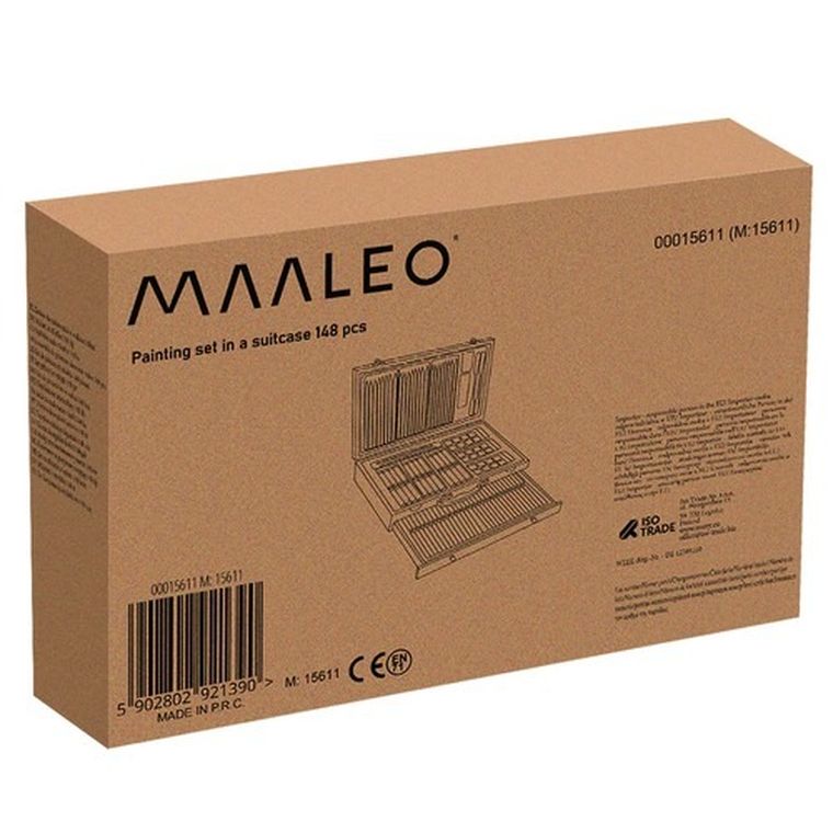 Maaleo, zestaw do malowania w walizce, 143 szt.