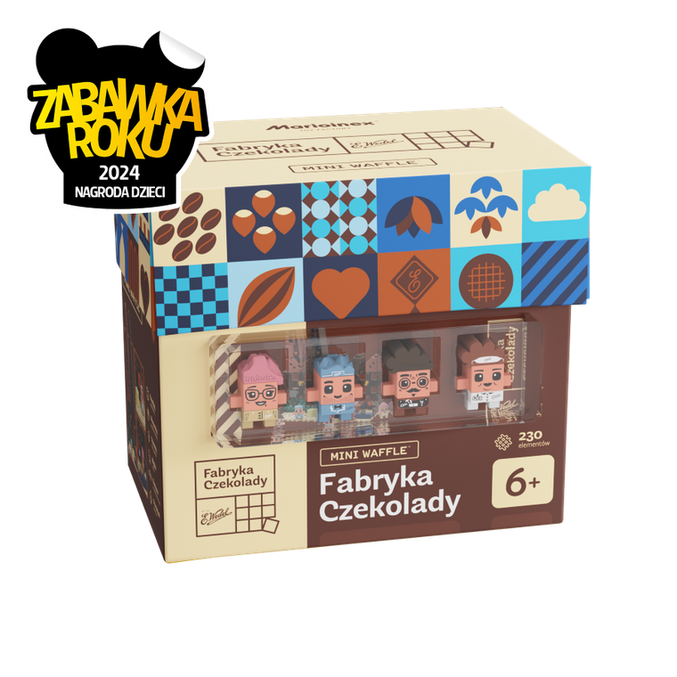 Marioinex, Mini Waffle, Wedel, Fabryka Czekolady, klocki konstrukcyjne, 230 elementów