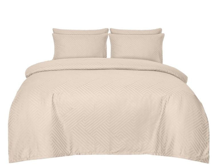 Matex, 3-częściowy komplet pościeli, adamaszek geometryczny, 200-220 cm