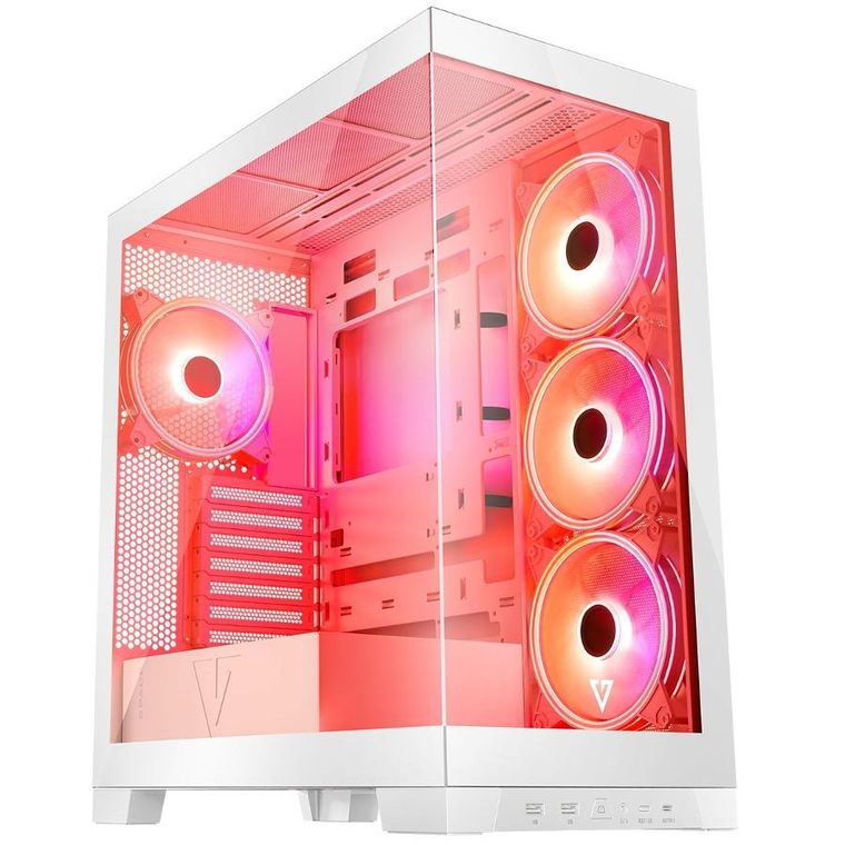 Modecom, Volcano Space ARGB, obudowa komputerowa, biała