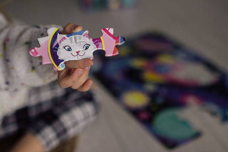 Mudpuppy, Kosmiczne marzenia, puzzle świecące w ciemności, 100 elementów