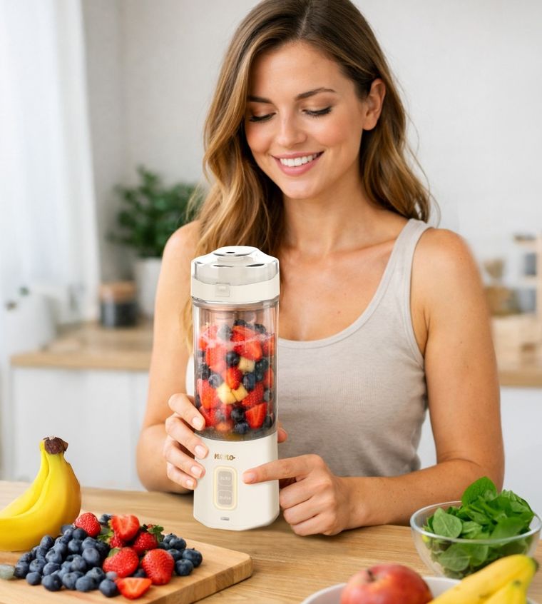 Neno, Fresco, przenośny blender, 360 W, beżowy, 700 ml