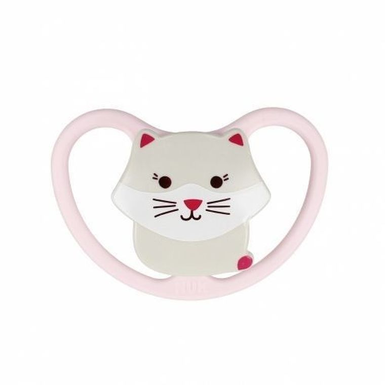 Nuk, Space, smoczek uspokajający, silikonowy, 0-6m, 1 szt