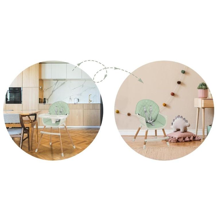 Nukido, Lilo, krzesełko do karmienia, miętowe