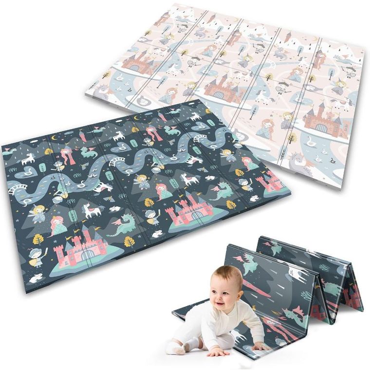 Nukido, mata piankowa, składana, 200-150-1 cm