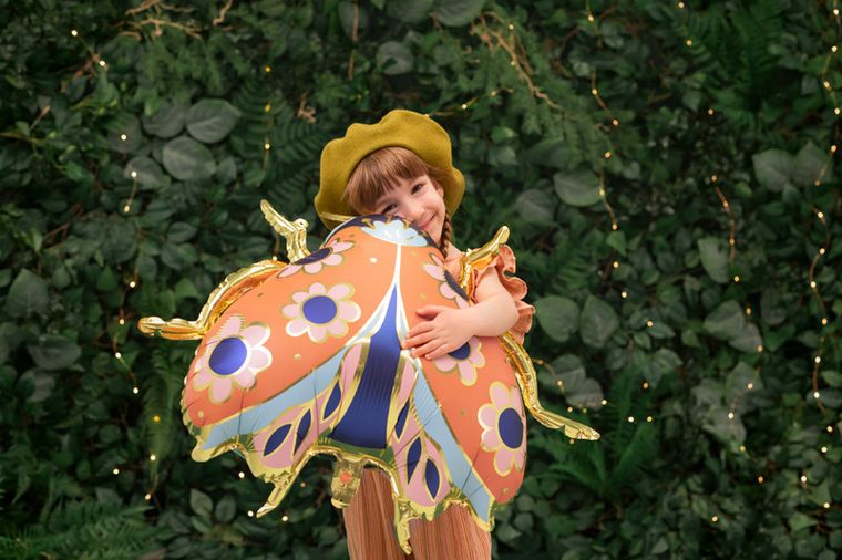 PartyDeco, balon foliowy Biedronka, 87-75 cm, mix, 1 szt.