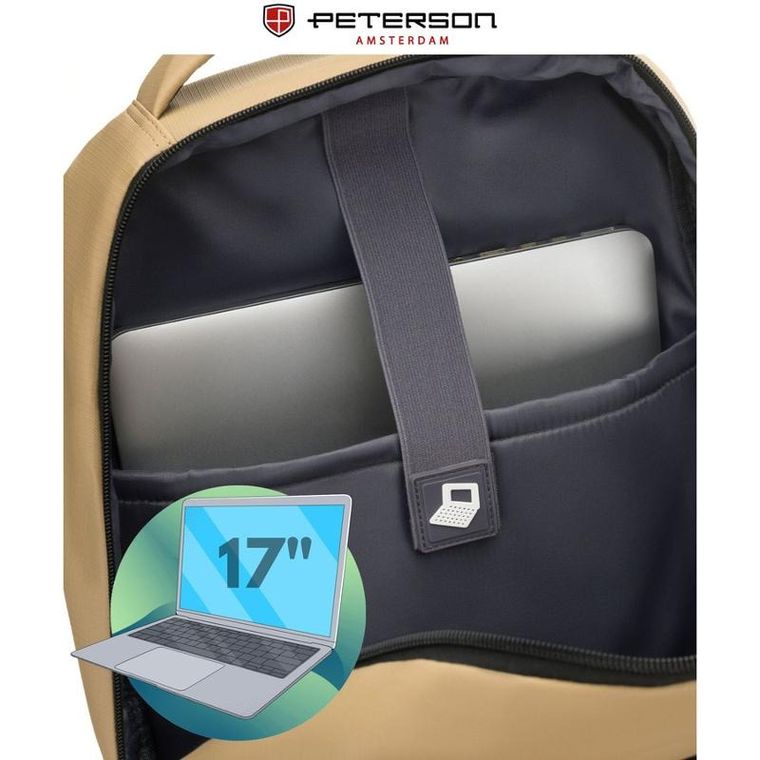 Peterson, plecak podróżny, 2-komorowy, khaki
