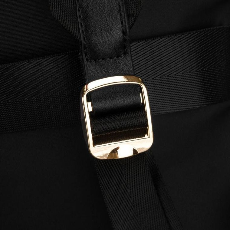 Peterson, plecak z uchwytem na walizkę, nylonowy, czarny