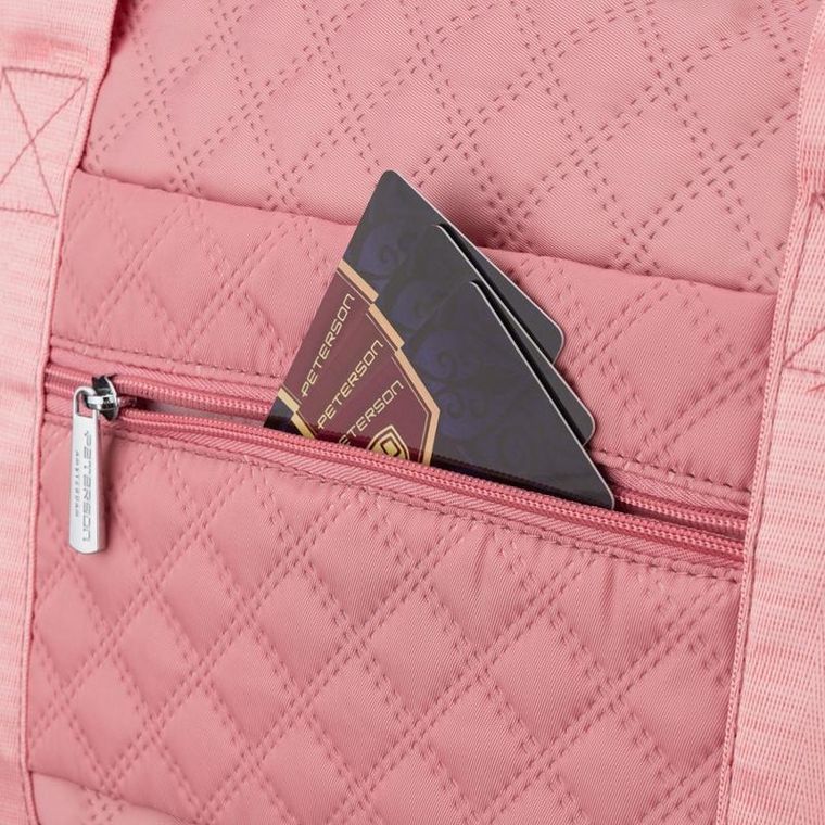 Peterson, torba treningowa, 1-komorowa, różowa