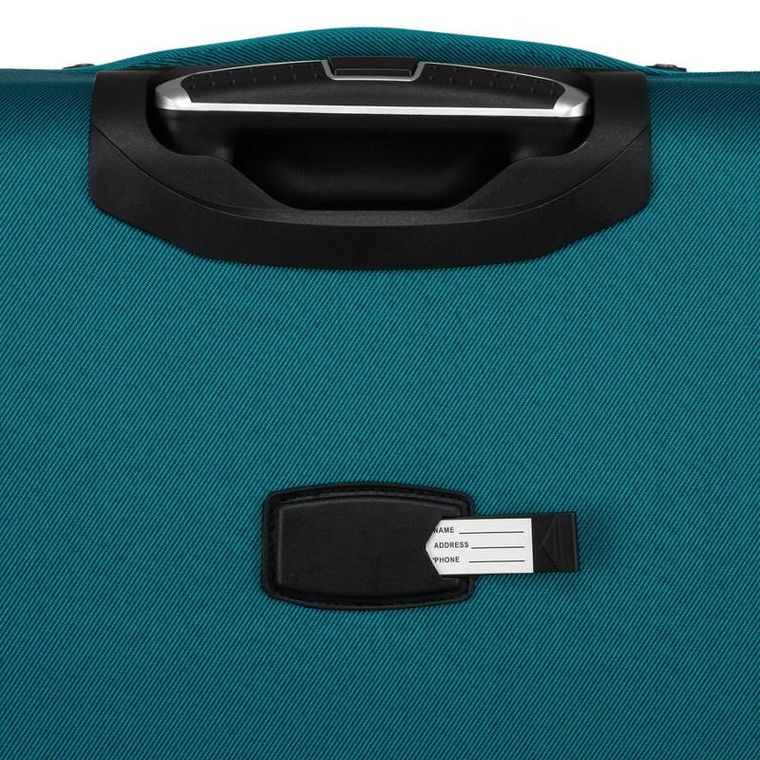 Peterson, walizka, średnia, turkusowo-różowa, 68 cm