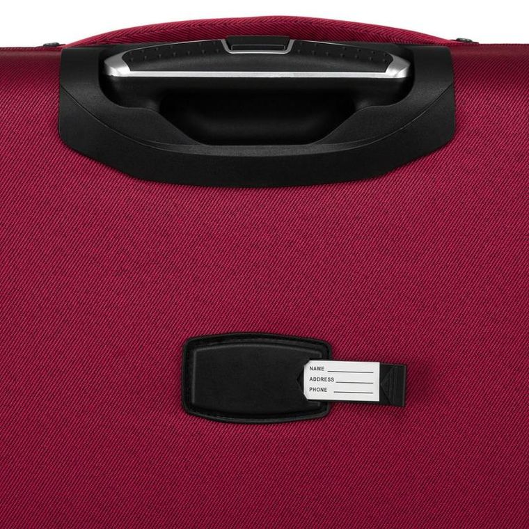 Peterson, walizka, wykonana z poliestru, średnia, czerwono-niebieska, 68 cm