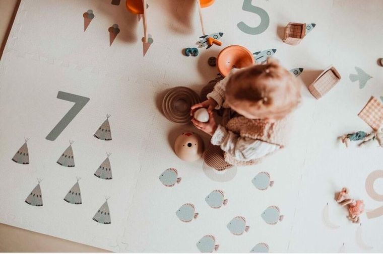 Play&Go, mata piankowa, dwustronna, Numbers, 180-180 cm