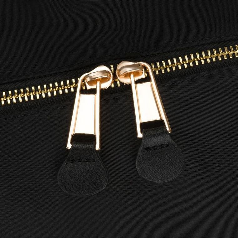 Plecak miejski, czarny, skóra ekologiczna, Peterson