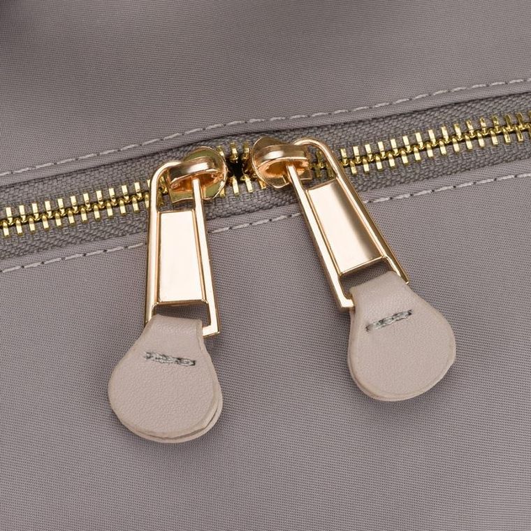 Plecak miejski, szary, skóra ekologiczna, Peterson