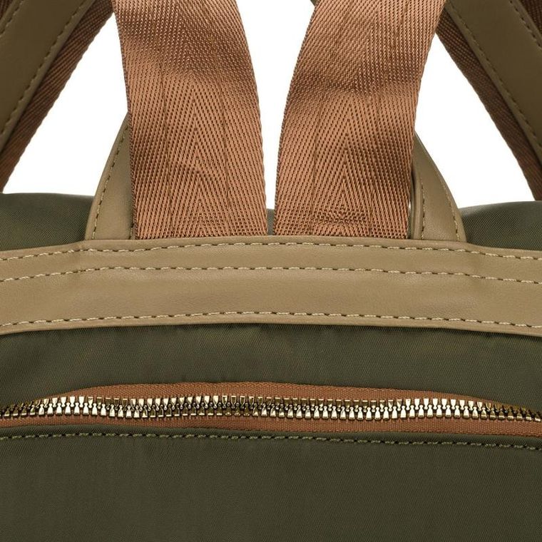 Plecak miejski, zielony, skóra ekologiczna, Peterson