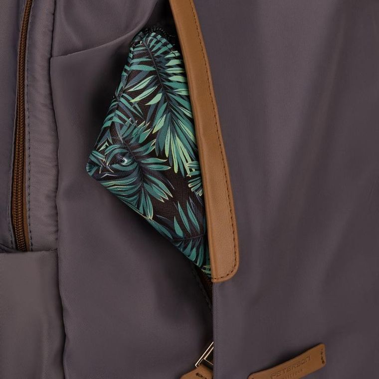 Plecak podróżny, bagaż podręczny do samolotu, szary, Peterson