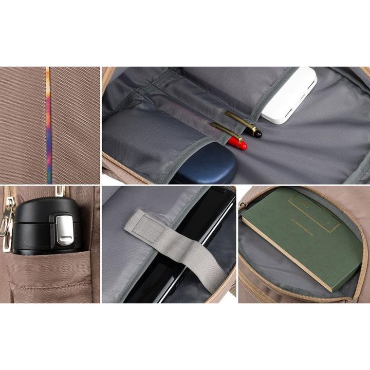 Plecak sportowy, beżowy, Peterson