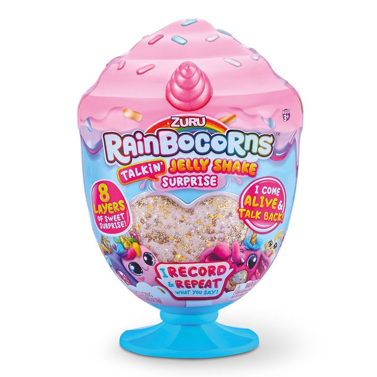 Rainbocorns, pucharek lodowy z mówiącą maskotką