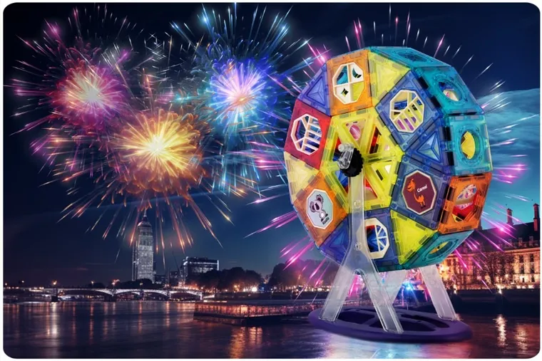 Ricokids, Karuzela, klocki magnetyczne, 71 elementów