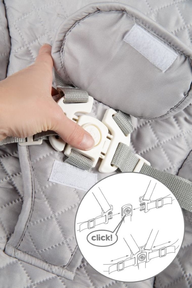 Roba, Born Up, krzesełko do karmienia z leżaczkiem, 2w1, białe