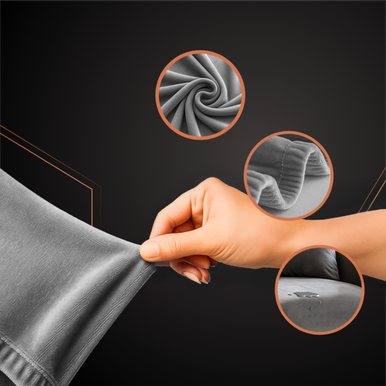 Ruhhy, pokrowiec na kanapę, cimnoszary, 145-185 cm