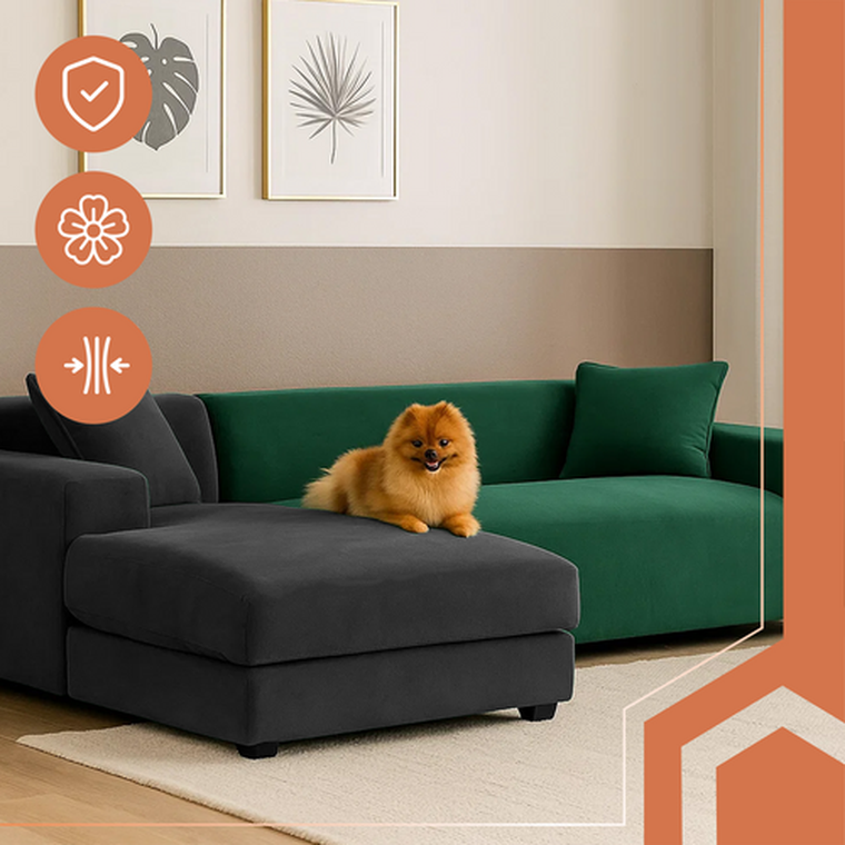 Ruhhy, pokrowiec na kanapę, zielony, 145-185 cm