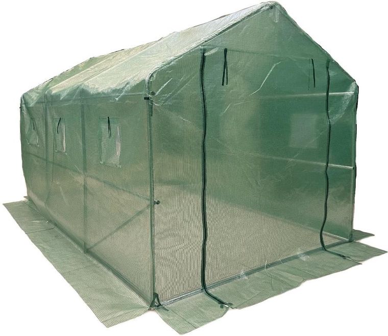 Saska Garden, tunel ogrodowy, szklarnia, zielona, 200-350-200 cm