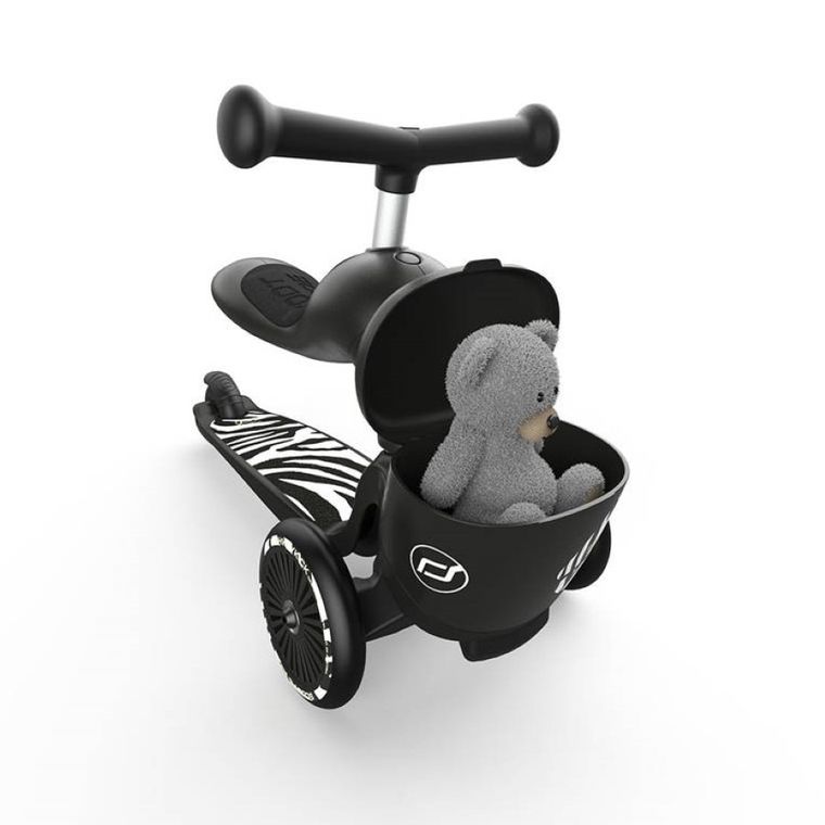 Scoot & Ride, Highwaykick 1, Lifestyle, jeździk i hulajnoga 2w1, Zebra