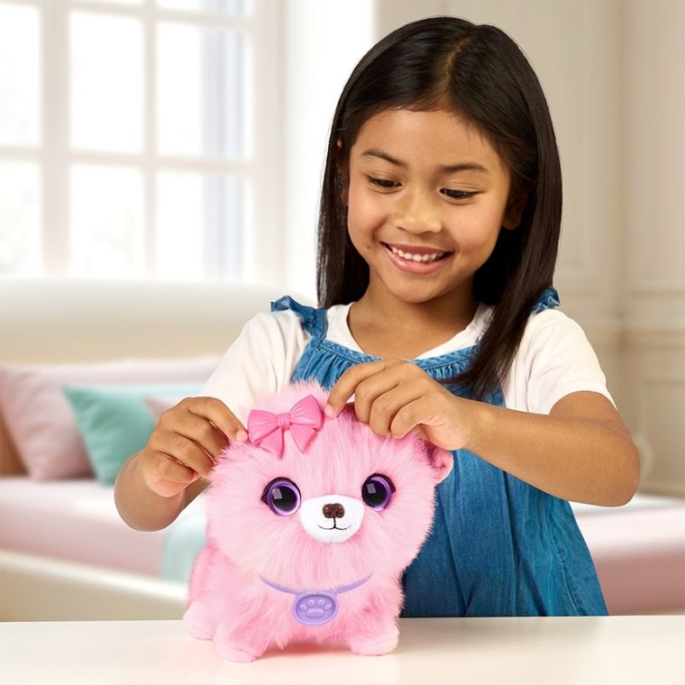 Scruff a Luvs, zwierzaczek kudłaczek, maskotka do kąpania, różowy, 1 szt.