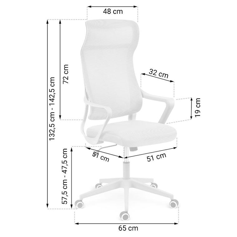 Sofotel, Labi, fotel biurowy, szary