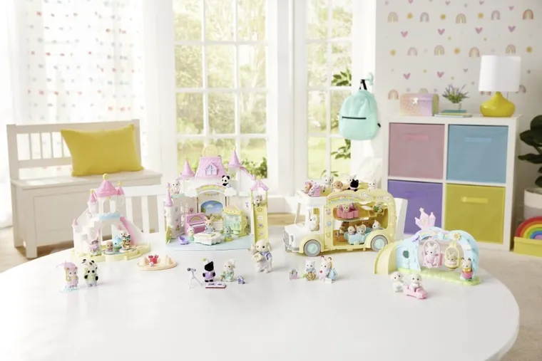 Sylvanian Families, Kolorowy Autobus, rozkładany pojazd, 5744