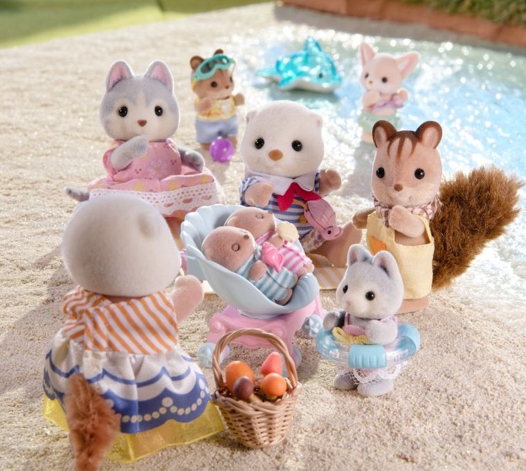 Sylvanian Families, Rodzina Wydr Morskich, zestaw figurek, 5803