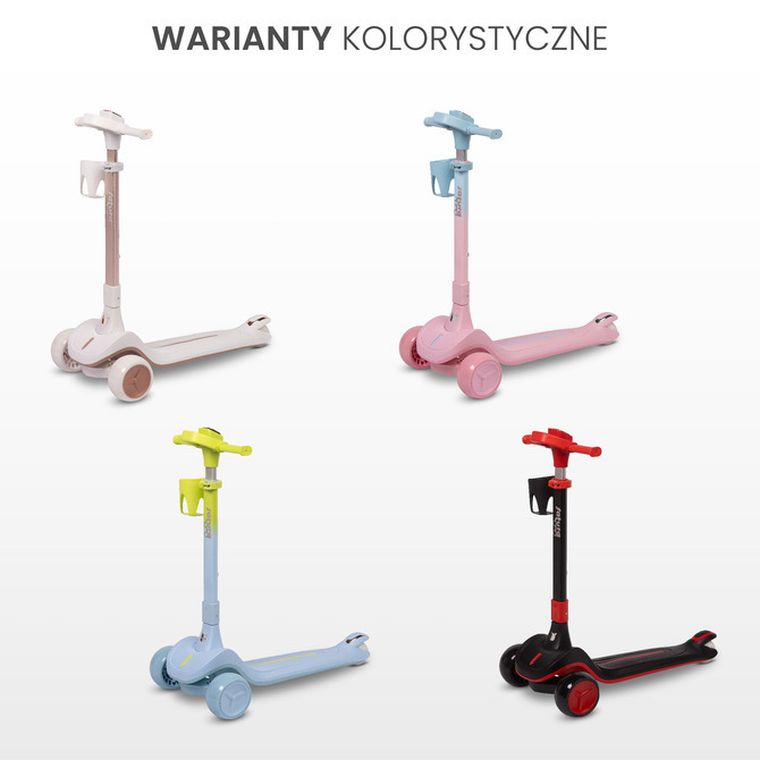 Toyz, Satura, hulajnoga 3-kołowa, white