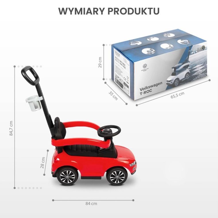 Toyz, Volkswagen T-Roc, jeździk, White