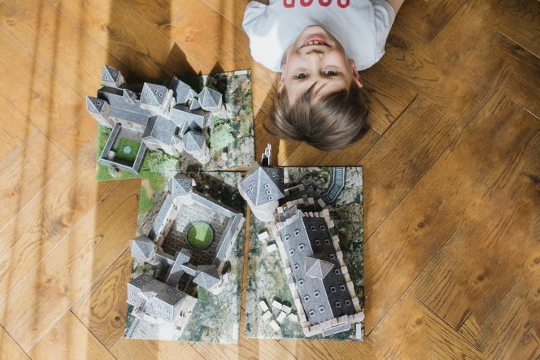 Trefl, Buduj z cegły, Harry Potter, Long Gallery, zestaw kreatywny z akcesoriami, 385 elementów